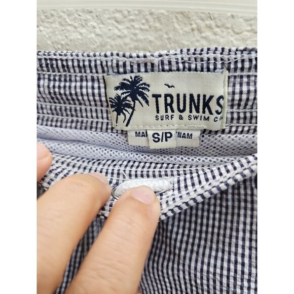Trunks Surf & Swim Searsucker Striped Swim Suit Men's Small - Picture 5 of 8